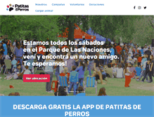 Tablet Screenshot of patitasdeperros.com